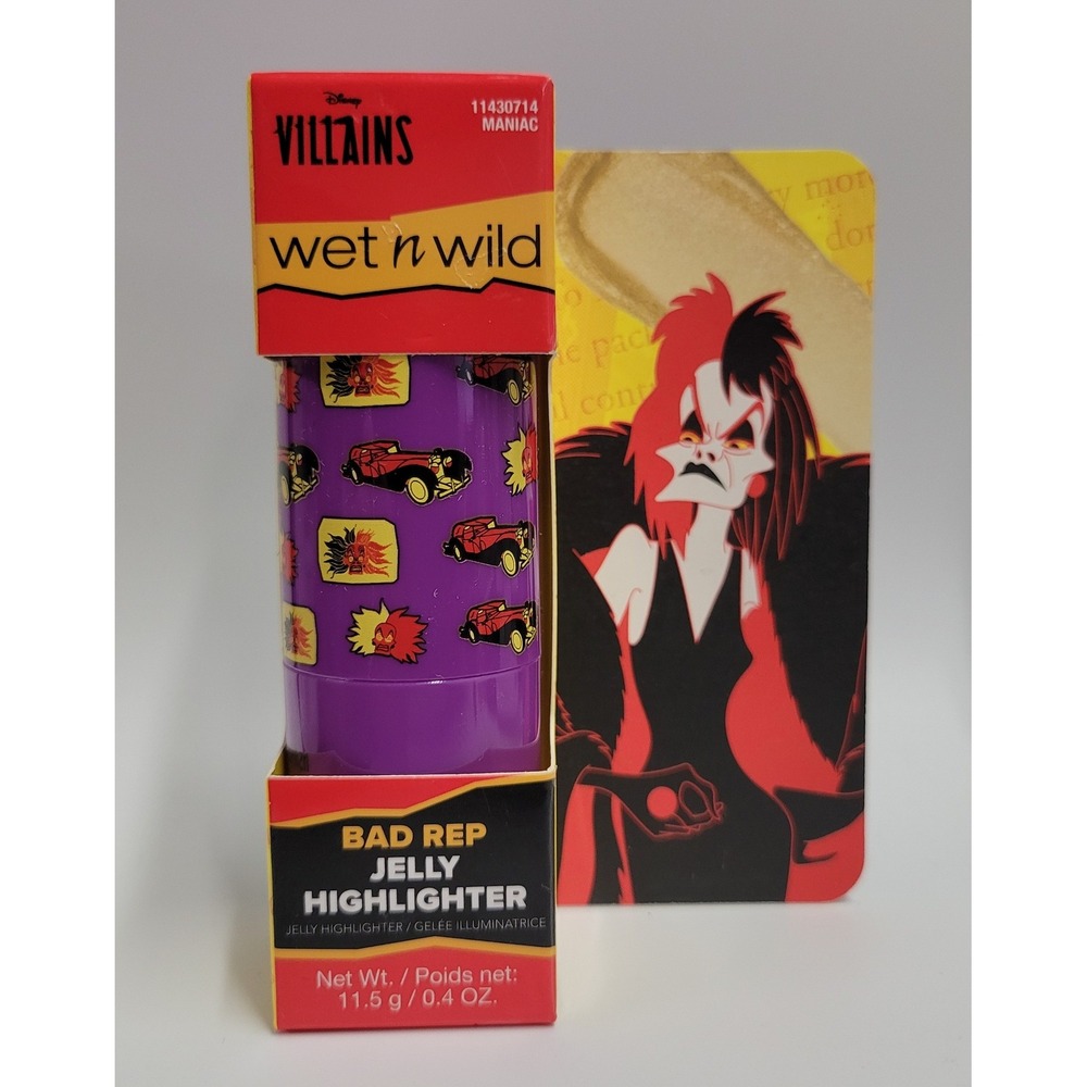 Wet n Wild Disney Villains Bad Rep Jelly Highlighter Maniac Cruella 11430714 NEW